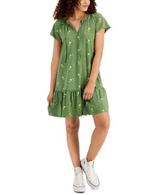 Style \u0026 Co Printed Flutter-Sleeve Dress, Created for Macy's \u0026 Reviews -  Dresses - Women - Macy's